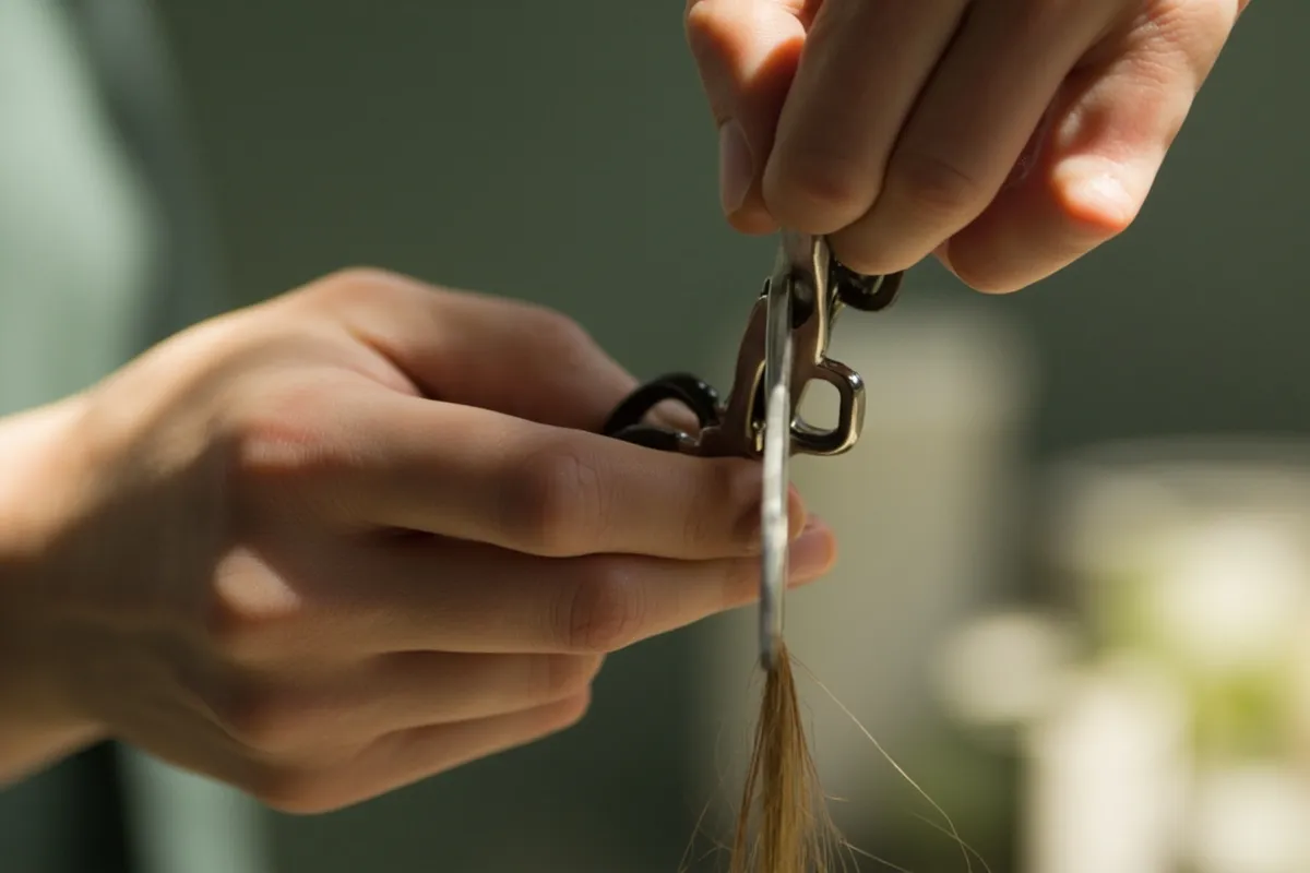 detail of shears at work